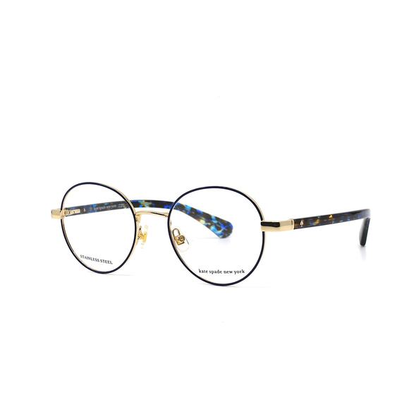 NEW KATE SPADE MARCIANN GOLD/BLUE AUTHENTIC EYEGLASSES FRAME - Picture 4 of 9